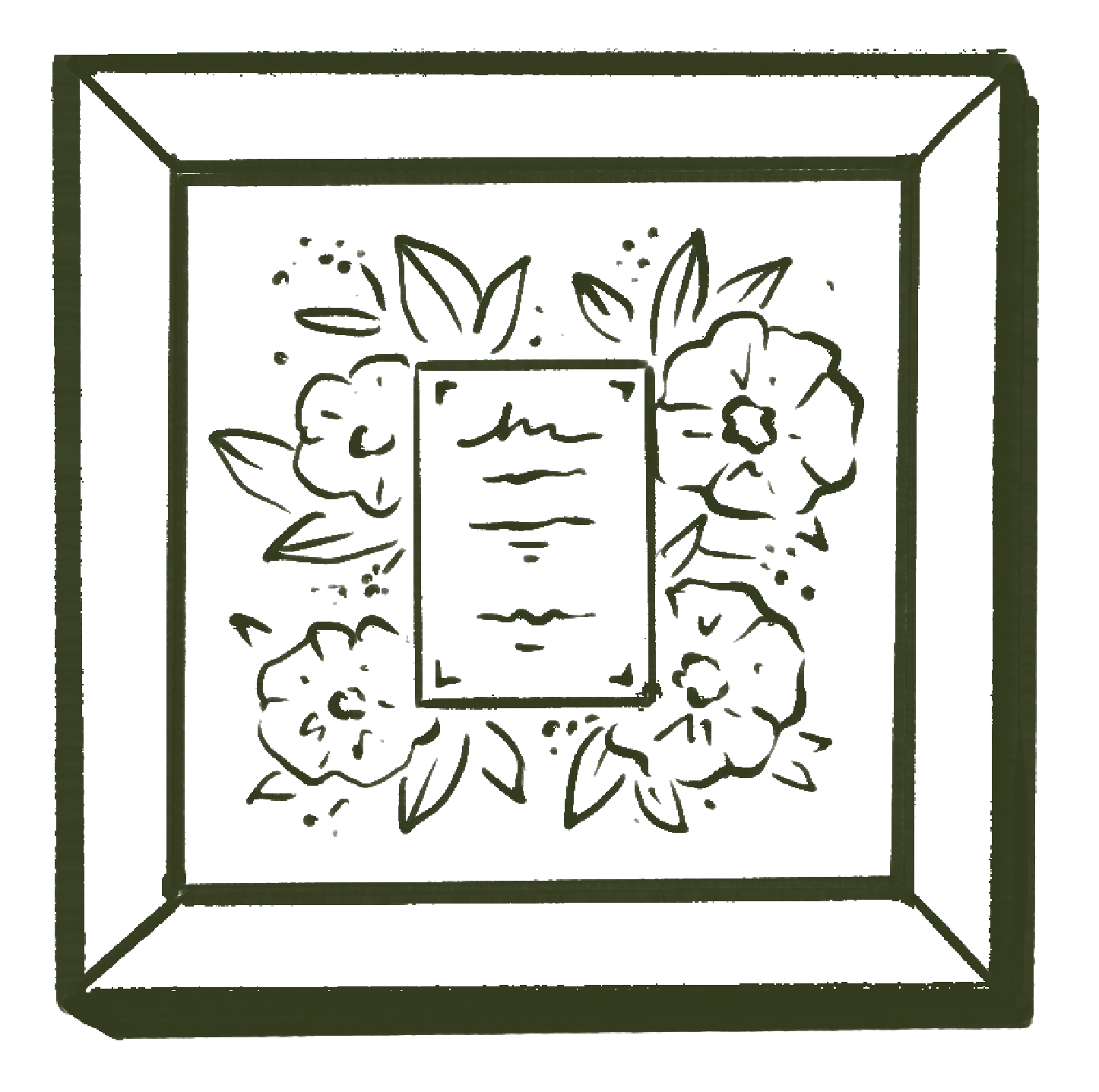 Centered Invitation Design illustration